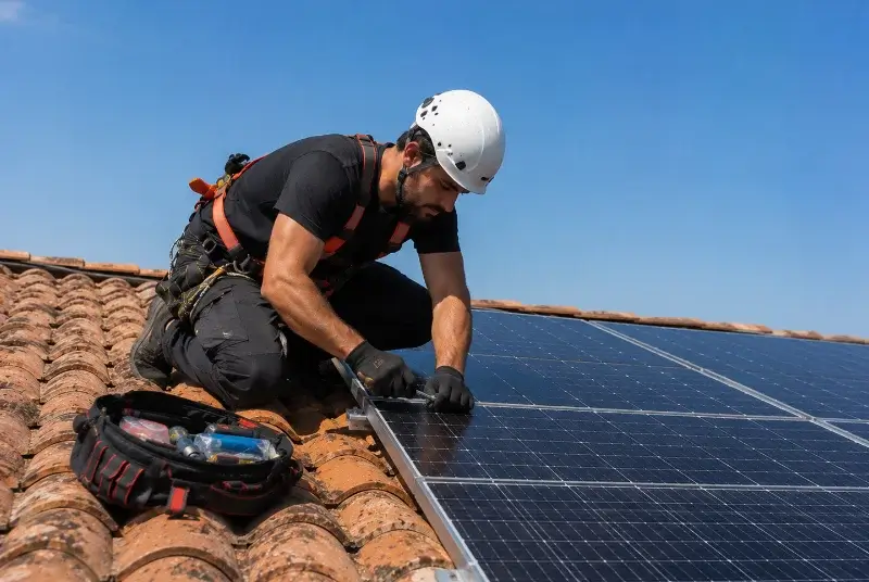 Maintenance et monitoring de panneaux solaires à Baud