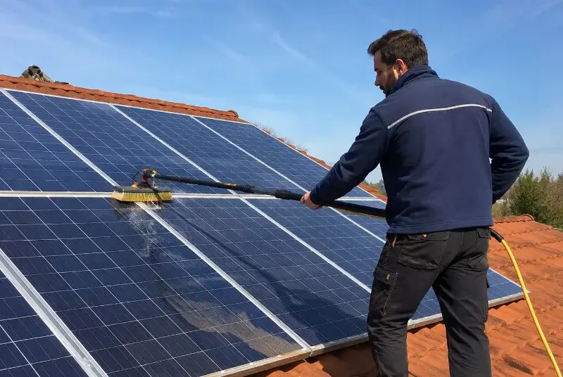 Nettoyage et entretien de panneaux solaires à Baud